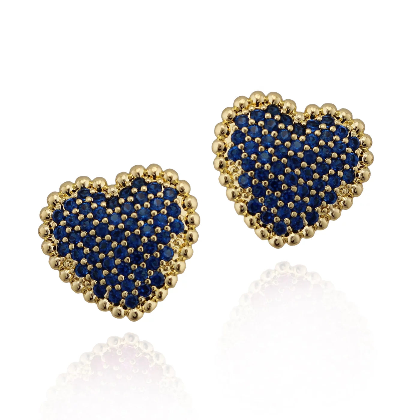 Heart Pillow Stud Earring - HK Jewels