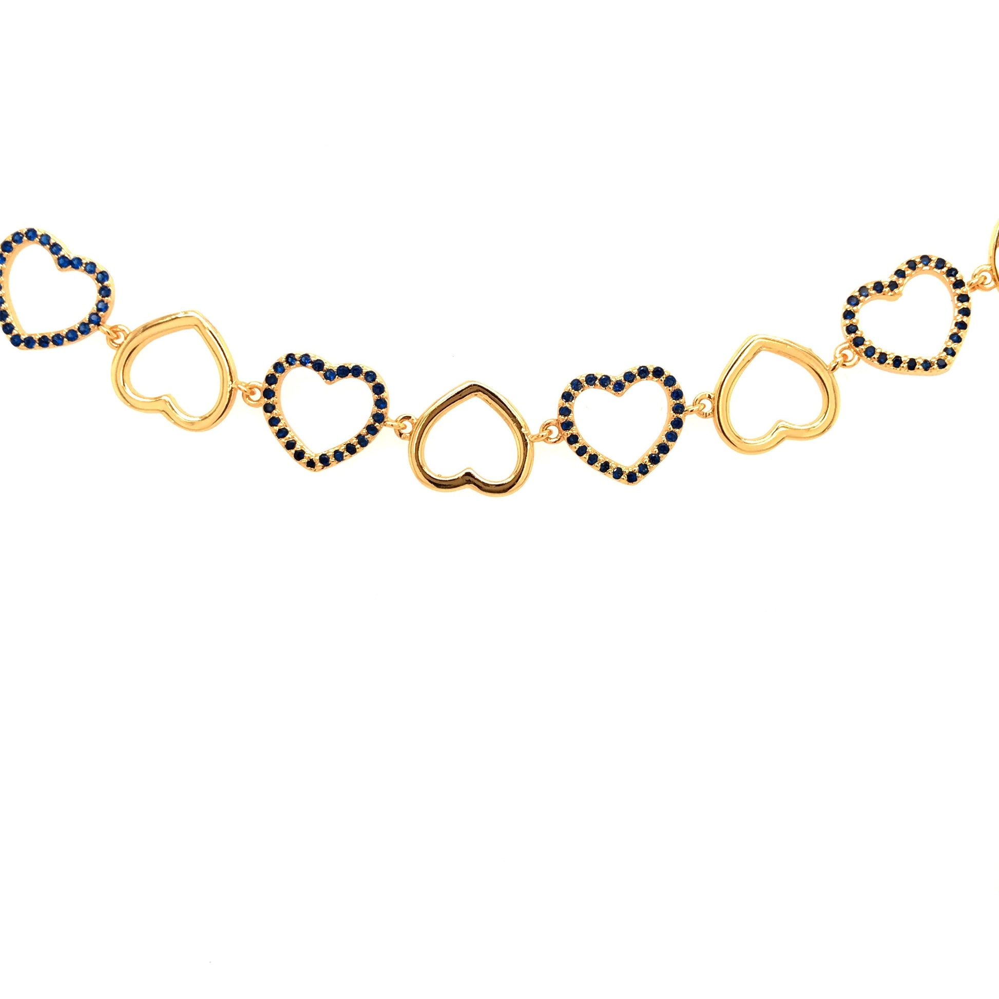 Blue Heart Bracelet - HK Jewels