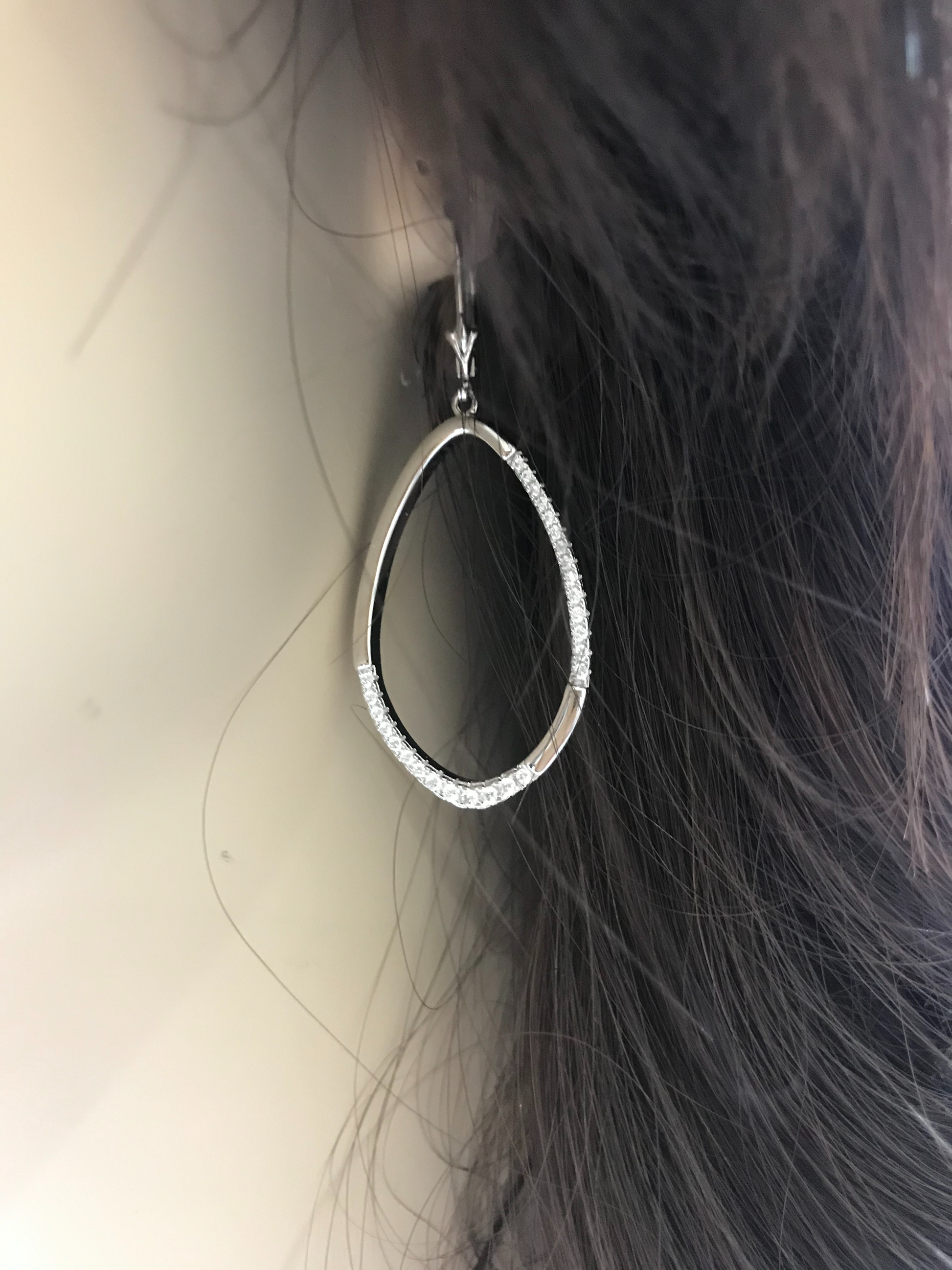Sterling Silver Teardrop Earring - HK Jewels