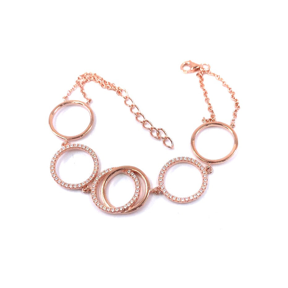 Sterling Silver Circle Bracelet - HK Jewels