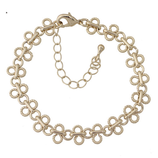Gold Lacy Loops Bracelet - HK Jewels