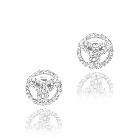 Sterling Silver Circle Studs - HK Jewels