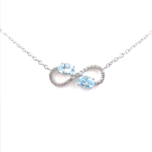 Sterling Silver Infinity Necklace - HK Jewels