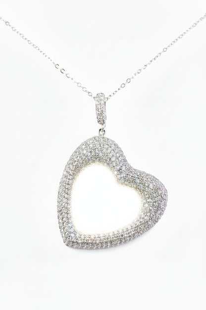Sterling Silver Heart Pendant - HK Jewels