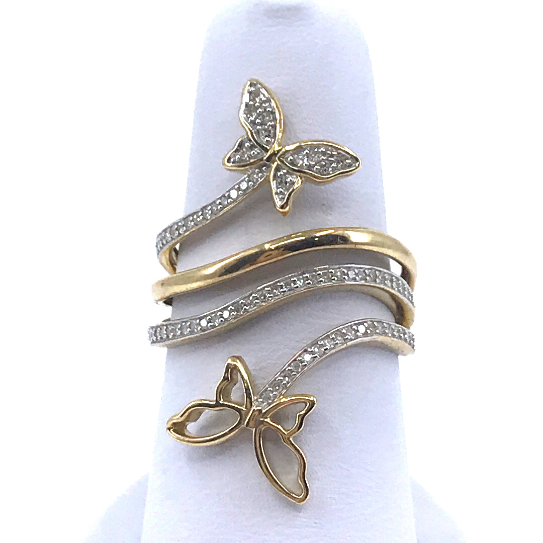 Gold Butterfly Ring - HK Jewels