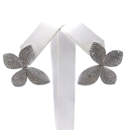 Sterling Silver Leaf Stud Earrings - HK Jewels