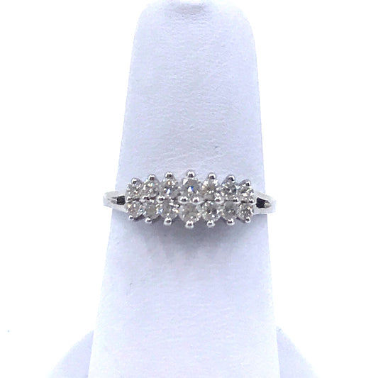 14K White Gold Ring - HK Jewels