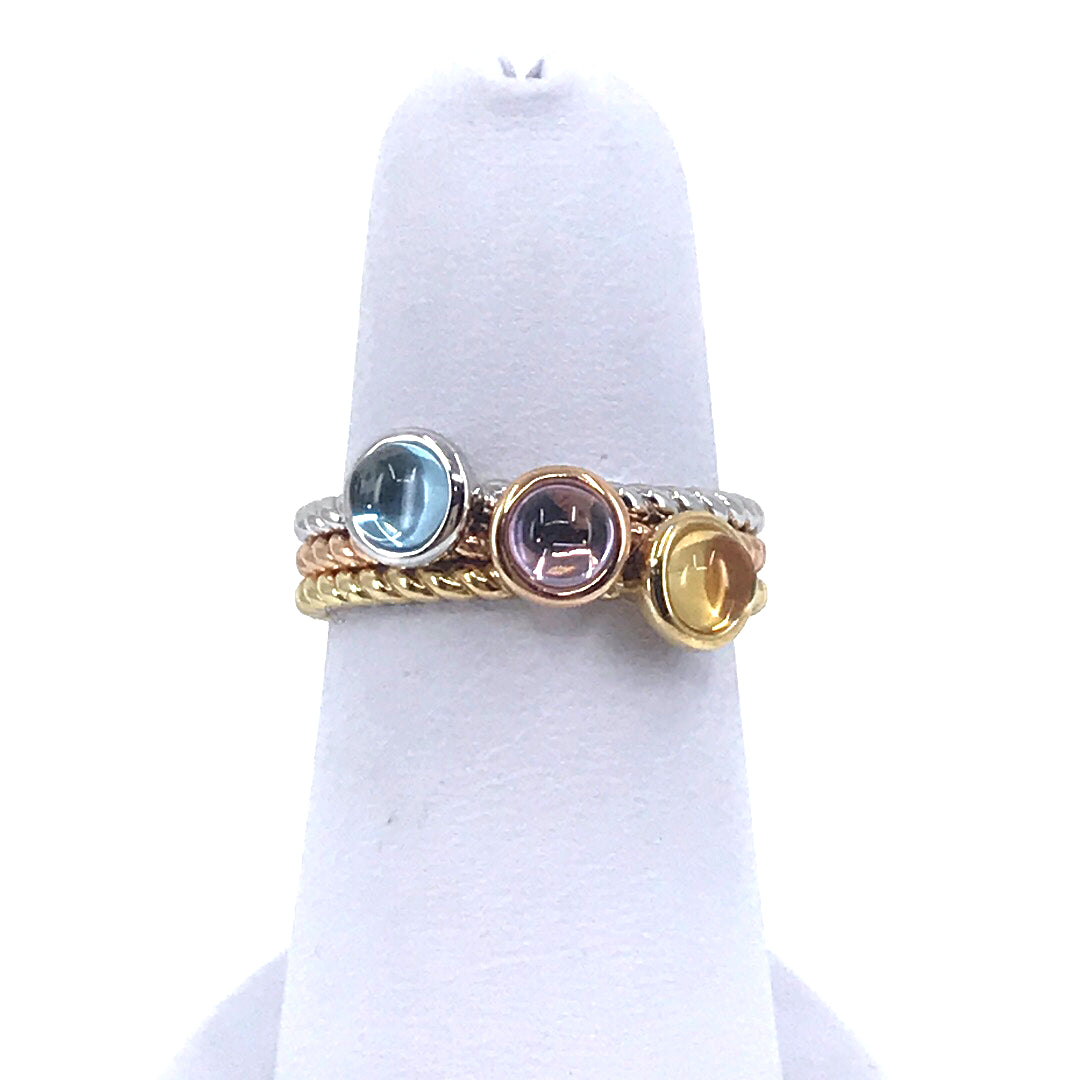 14K Gold Tricolor Rings - HK Jewels