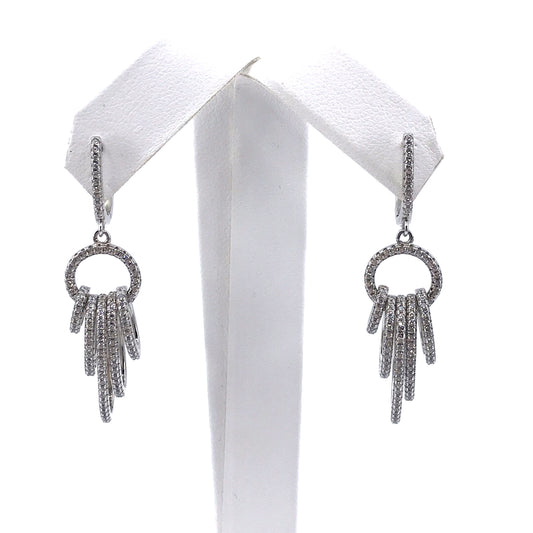 Sterling Silver Loop Earrings - HK Jewels