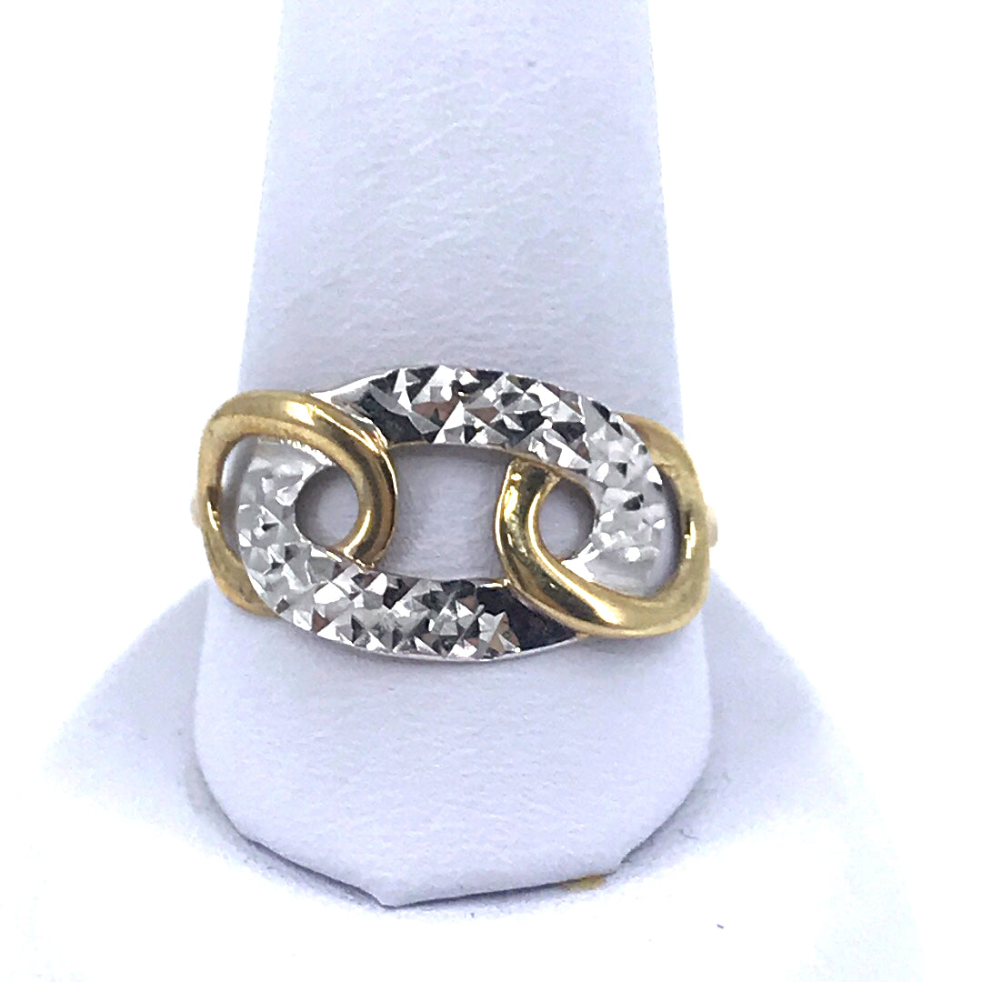 Gold Link Ring - HK Jewels