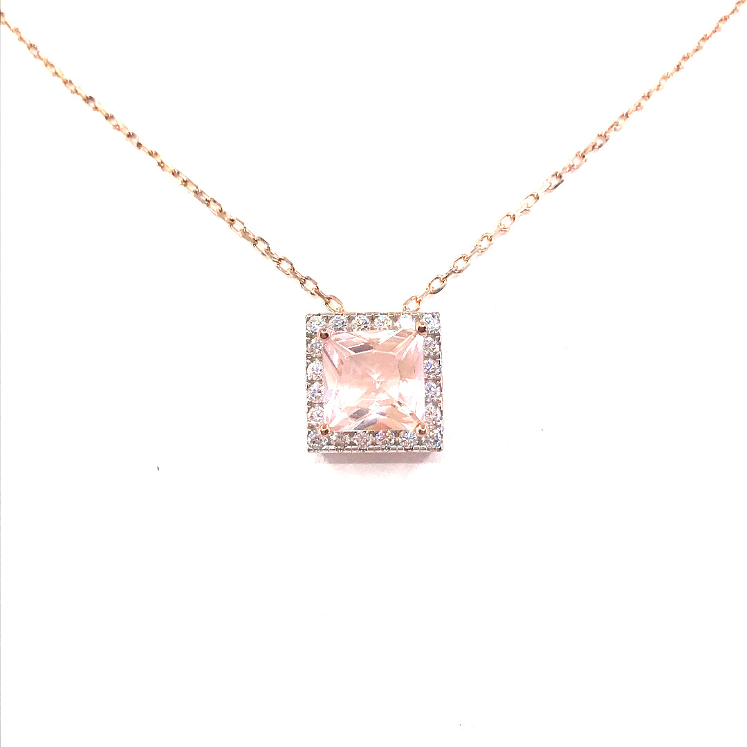 Sterling Silver Square Pendant - HK Jewels