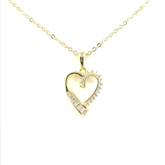 Sterling Silver Heart Pendant - HK Jewels