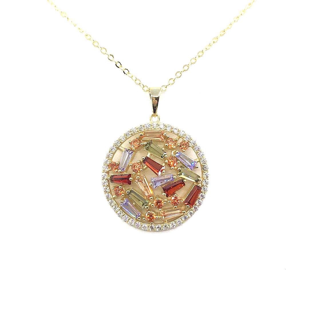 Sterling Silver Gold Plated Pendant - HK Jewels