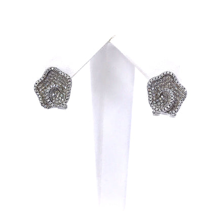 Sterling Silver Flower Studs - HK Jewels
