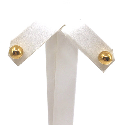 Surgical Steel Gold Plated Ball Studs - HK Jewels