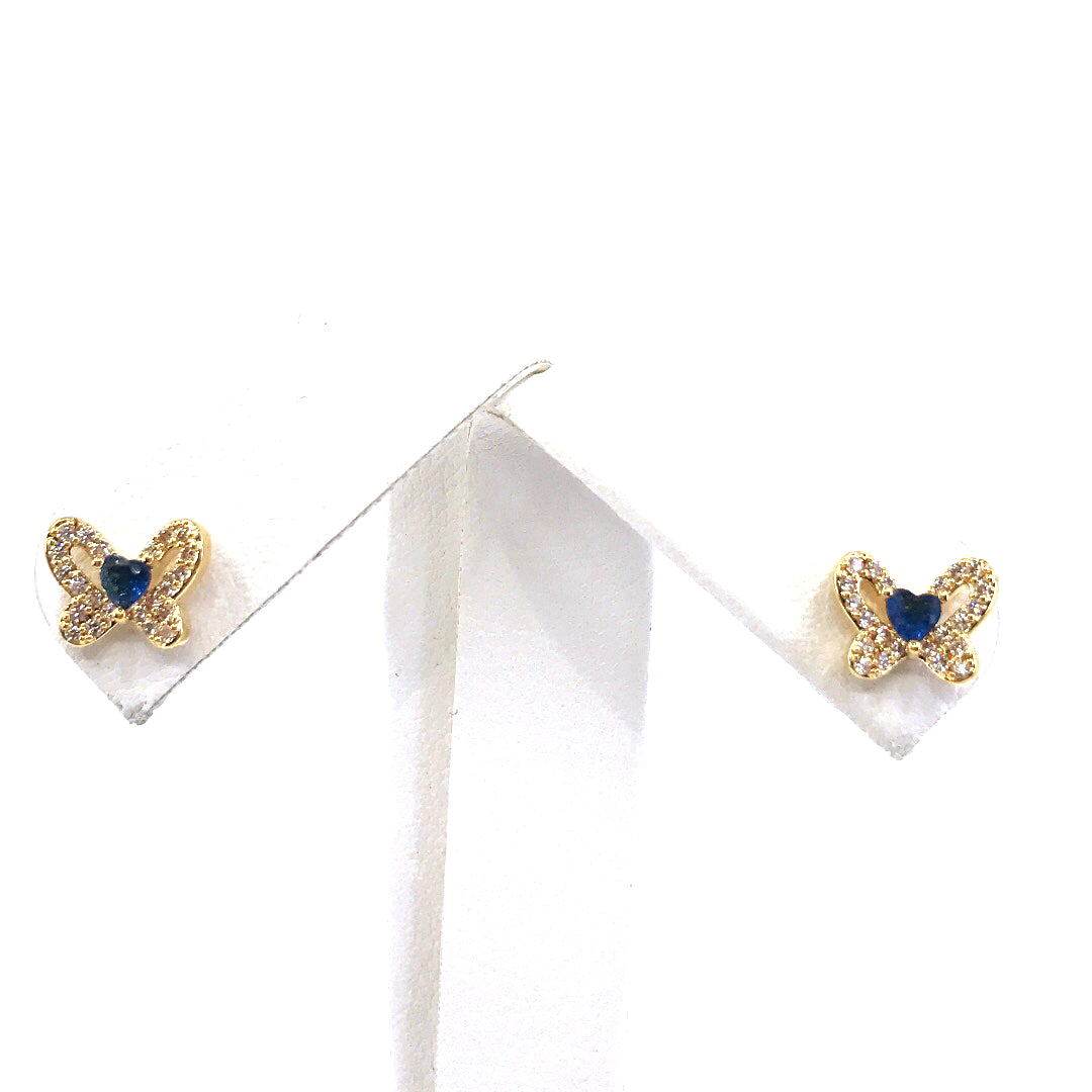 Surgical Steel Small Butterfly Stud Earrings - HK Jewels