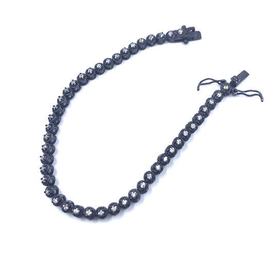 Sterling Silver Circle Link Bracelet - HK Jewels