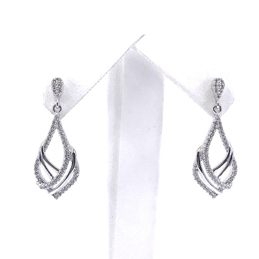 Sterling Silver  Teardrop Earrings - HK Jewels