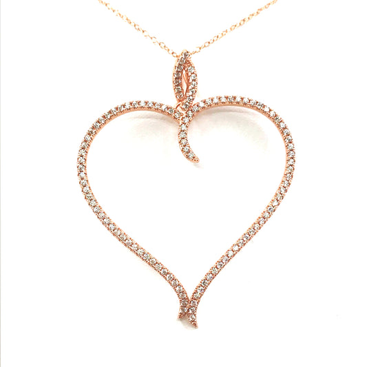 Sterling Silver Heart Pendant - HK Jewels