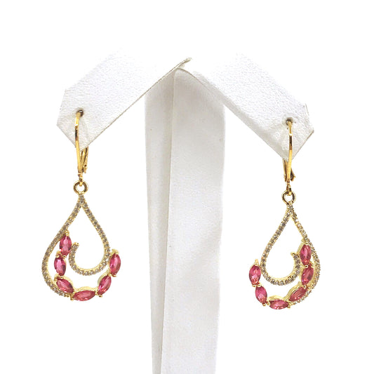 Surgical Steel Teardrop Swirl Earrings - HK Jewels