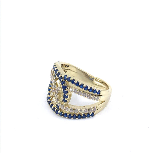 Gold Plated Design Ring - HK Jewels