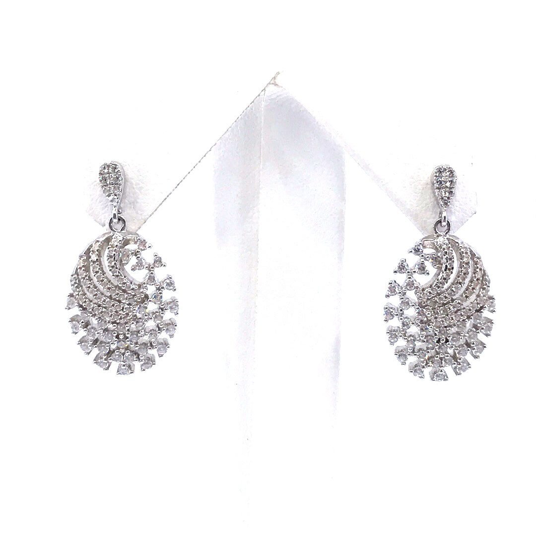 Sterling Silver Oval Earrings - HK Jewels