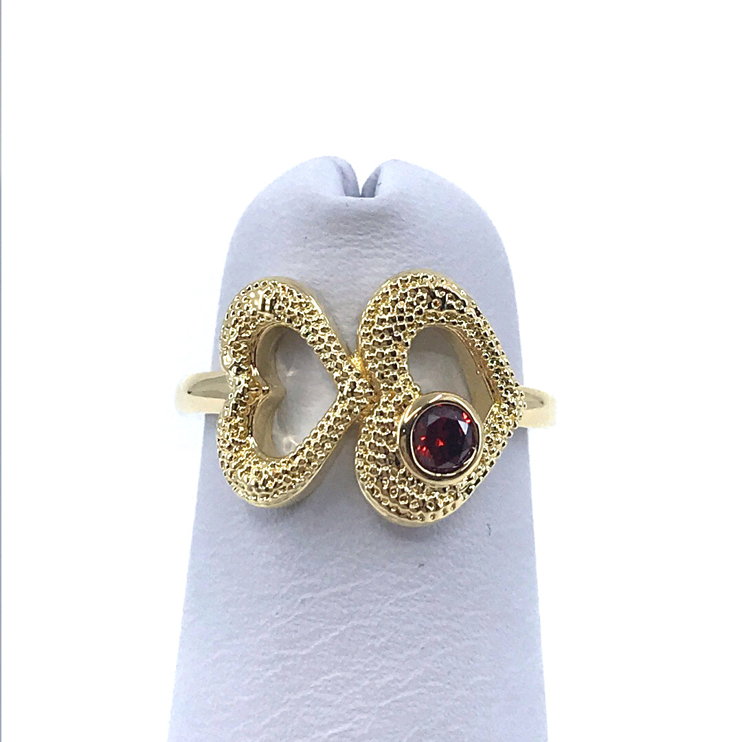 Double Heart Ring - HK Jewels