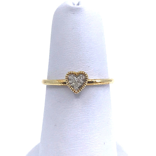 Gold Heart Ring - HK Jewels