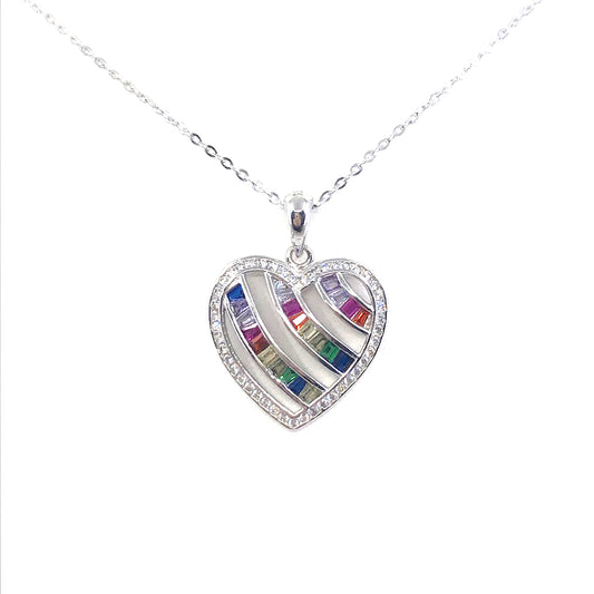 Sterling Silver Heart Pendant - HK Jewels