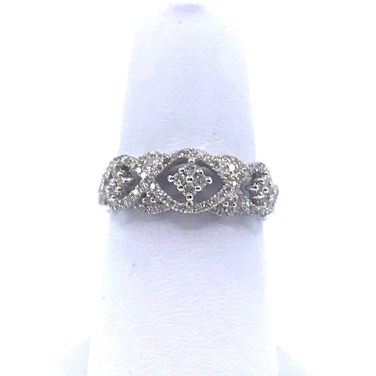 14K White Gold Ring - HK Jewels