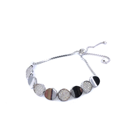 Sterling Silver Circle Bracelet - HK Jewels