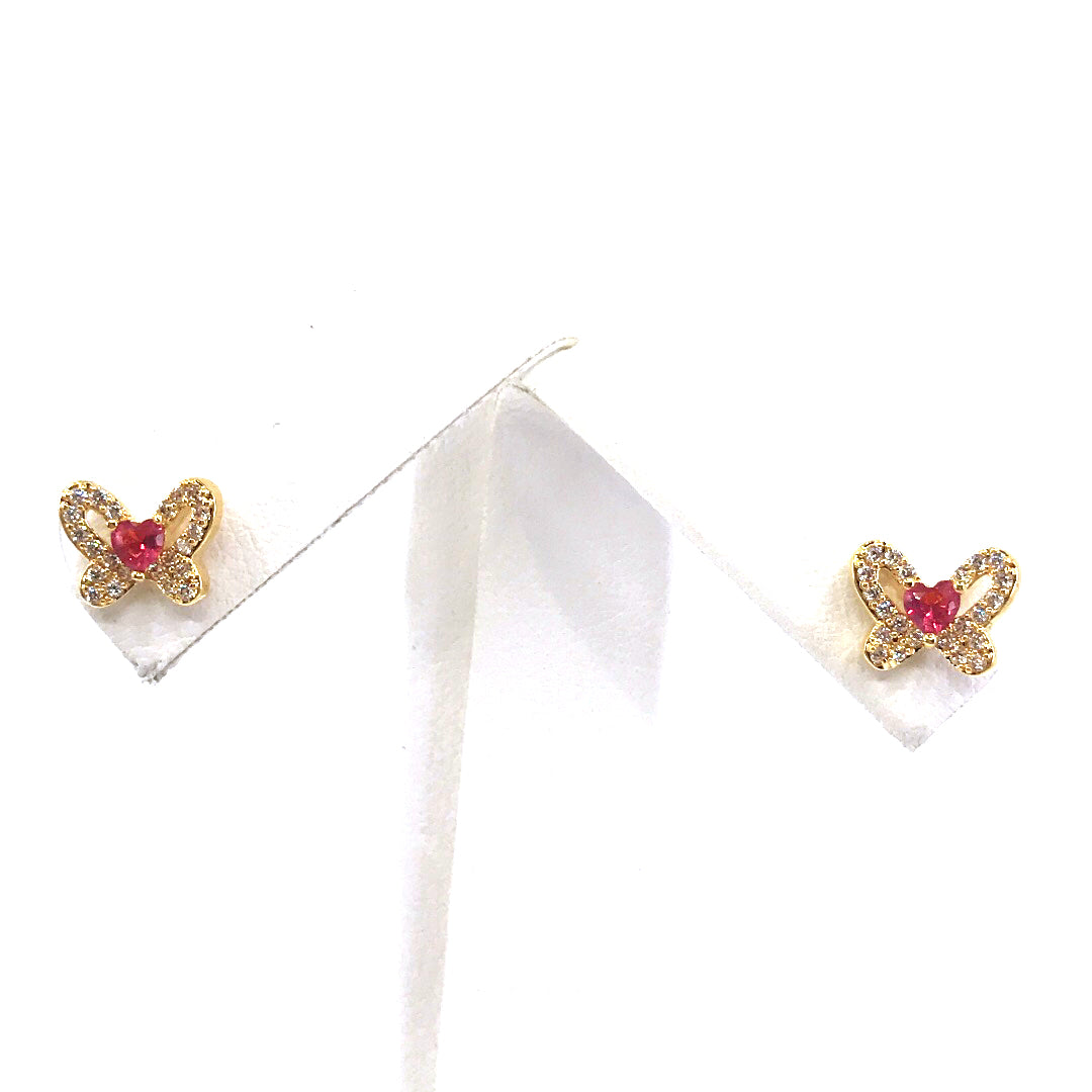 Surgical Steel Small Butterfly Stud Earrings - HK Jewels