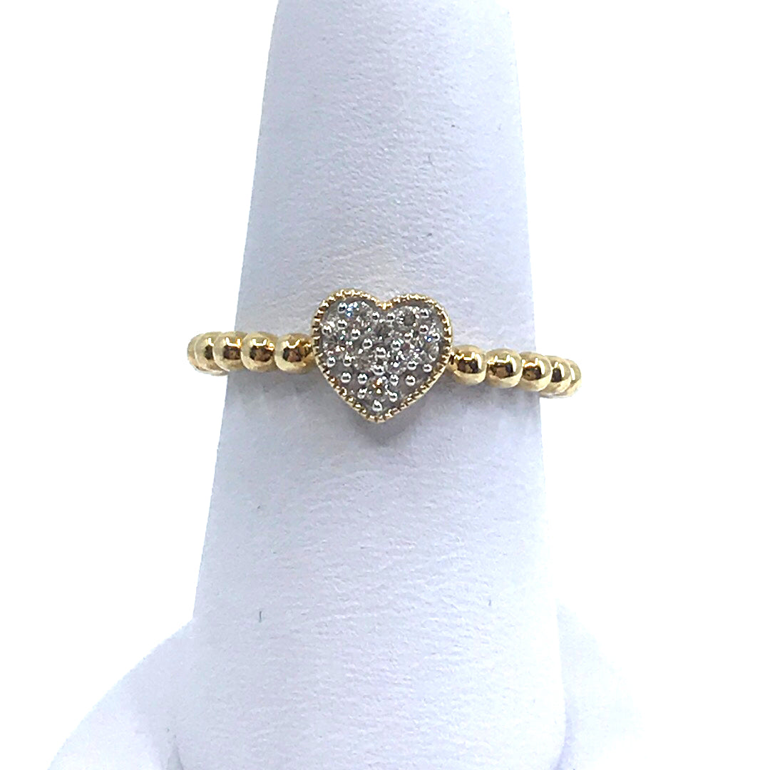 Gold Heart Ring - HK Jewels