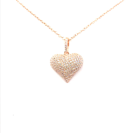 Sterling Silver Heart Pendant - HK Jewels