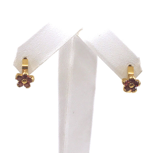 Surgical Steel Flower Huggies Earrings - HK Jewels