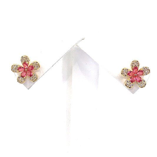 Surgical Steel Flower Stud Earrings - HK Jewels