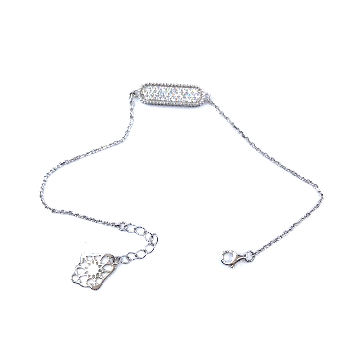Sterling Silver Bar Bracelet - HK Jewels