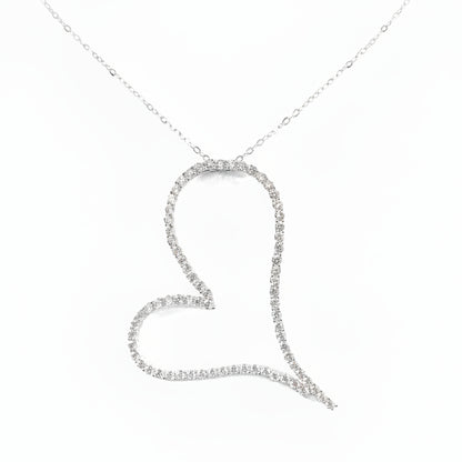 Sterling Silver Heart Pendant - HK Jewels
