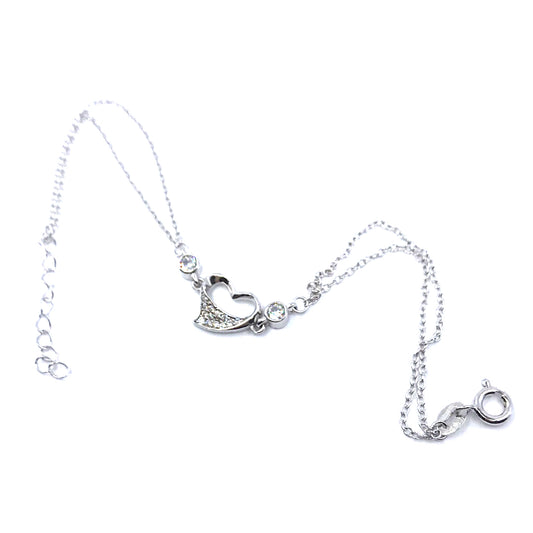 Sterling Silver Heart Bracelet - HK Jewels