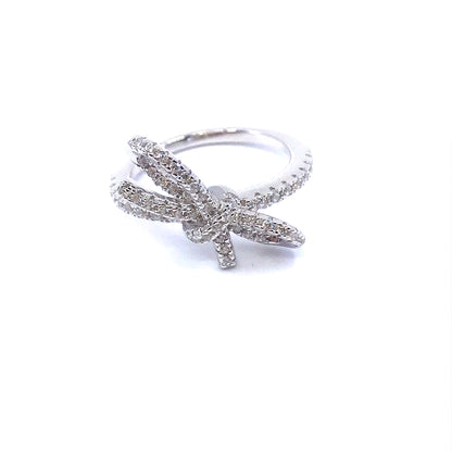 Sterling Silver Bow Ring - HK Jewels