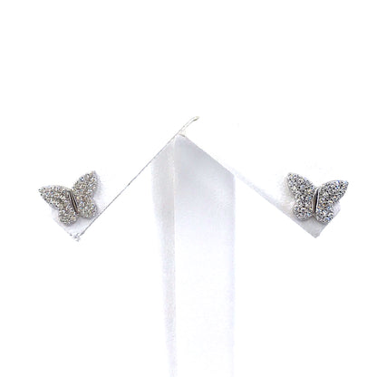 Sterling Silver Butterfly Studs - HK Jewels