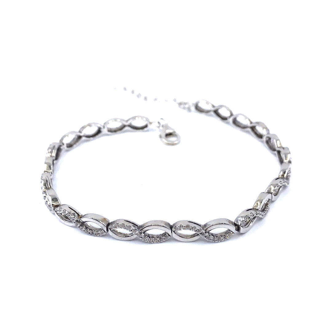 Sterling Silver Twist Bracelet - HK Jewels