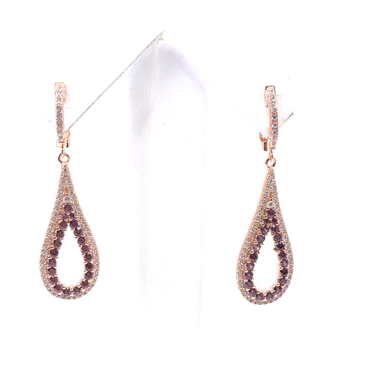 Sterling Silver Teardrop Earrings - HK Jewels