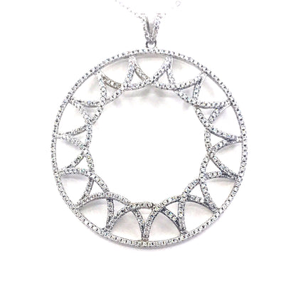 Sterling Silver Circle Pendant - HK Jewels