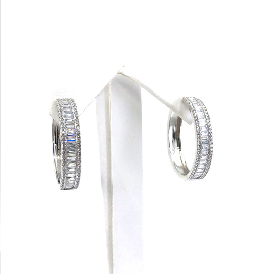 Sterling Silver Hoop Earrings - HK Jewels